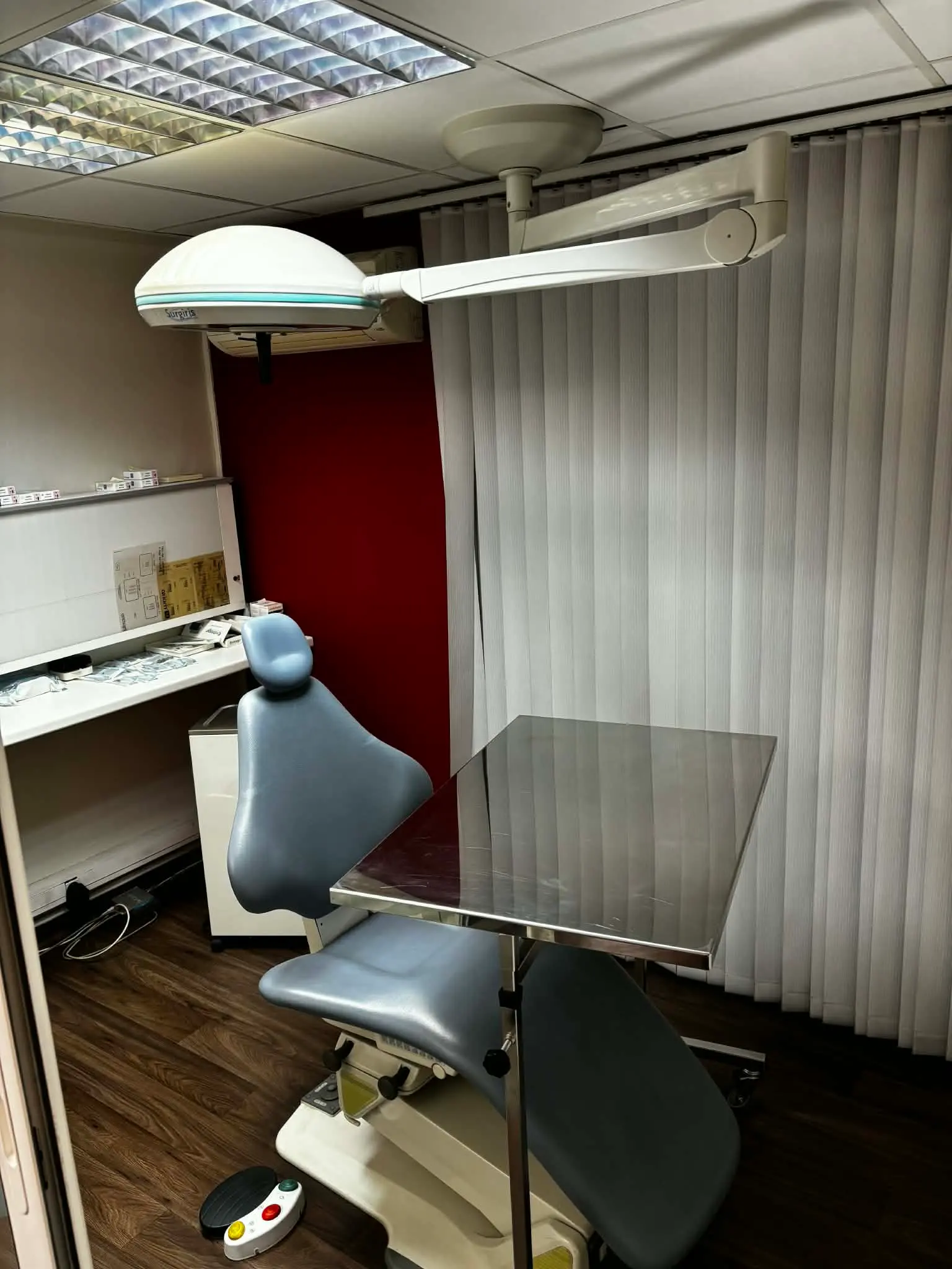 Vue rapprochée d'un fauteuil de soins